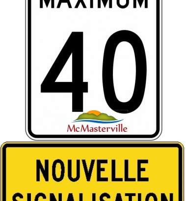 McMasterville réduit la vitesse sur son territoire