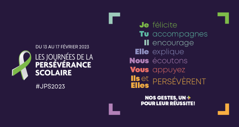 Les Journées de la persévérance scolaire 2023