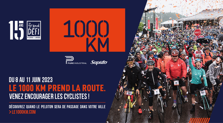 Pour les 15 ans du Grand défi, le 1000 KM Pure Industriel fera escale à McMasterville le dimanche 11 juin!