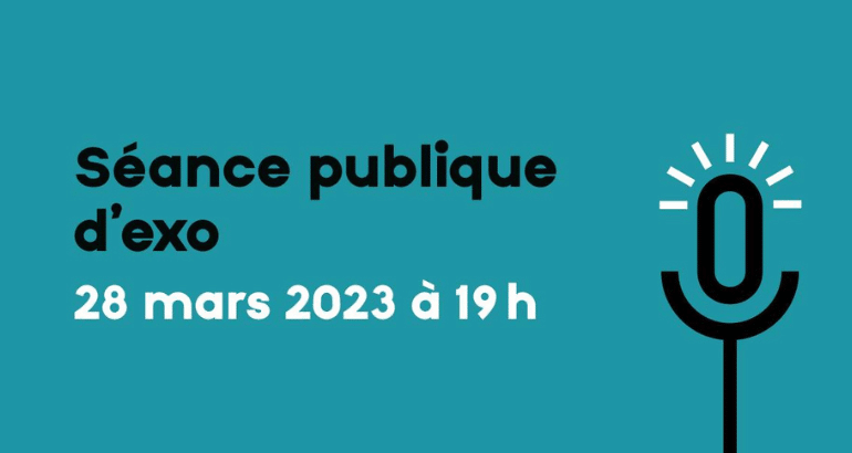 Séance d’information publique d’exo le 28 mars