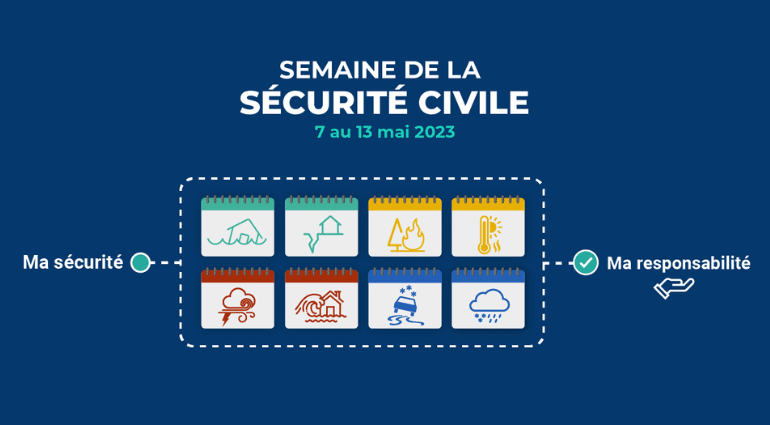 Semaine de la sécurité civile 2023 – Se préparer en cas de sinistre : une responsabilité qui commence chez soi