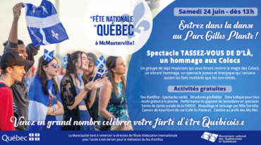 Entrez dans la danse et venez célébrer la Fête nationale du Québec avec nous!