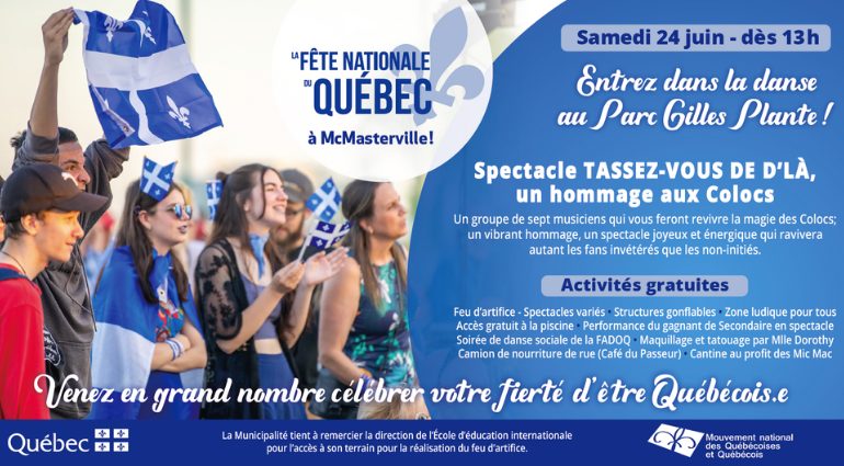 Entrez dans la danse et venez célébrer la Fête nationale du Québec avec nous!