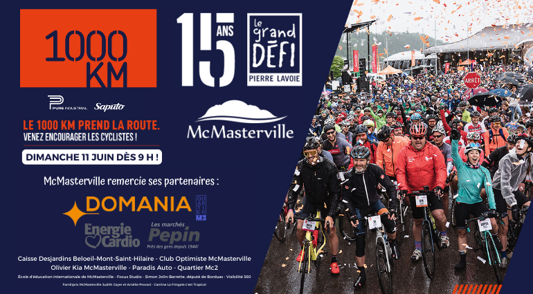 Participez à la grande fête pour le 1000 KM du Grand défi Pierre Lavoie!