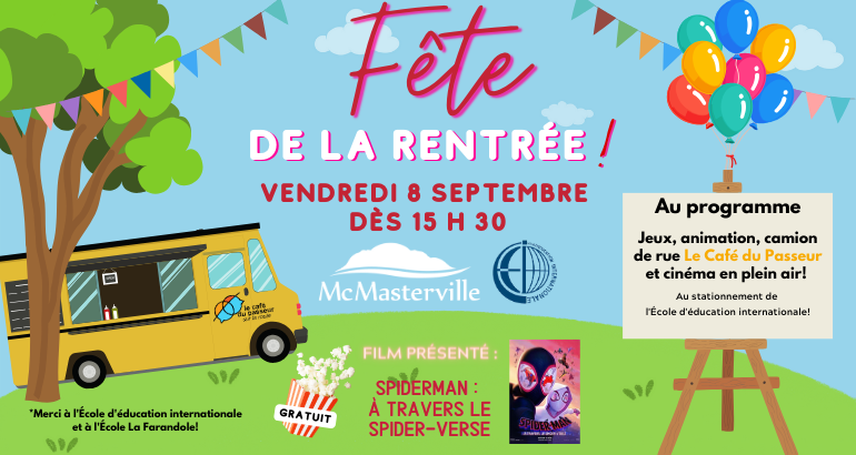 McMasterville vous invite à son annuelle Fête de la rentrée!