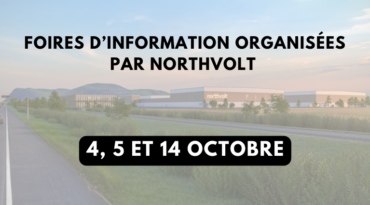 L’entreprise Northvolt vous rencontre – Trois foires d’information pour poser vos questions!