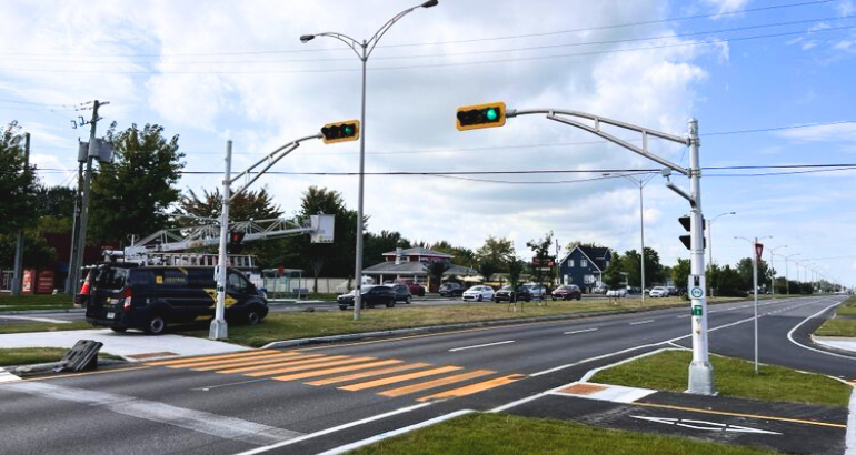 Intersection de la route 116 et de la rue Maple à McMasterville : un passage pour piétons plus sécuritaire pour la rentrée scolaire 2023