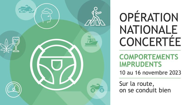 Opération nationale concertée visant les comportements imprudents