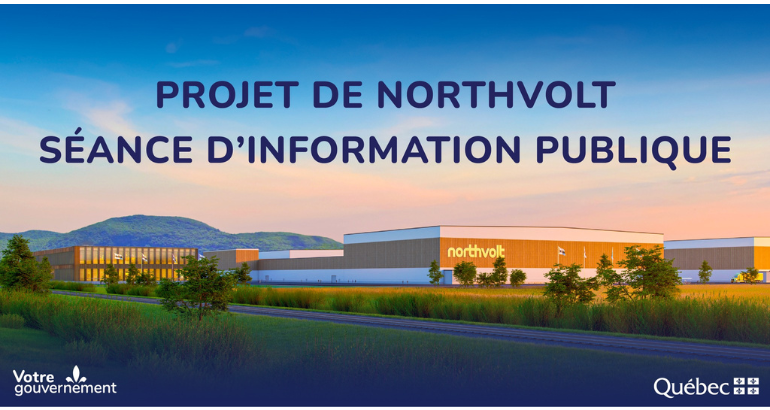 Séance d’information publique sur le projet Northvolt organisée par le gouvernement du Québec