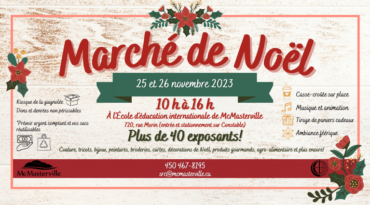 Une troisième édition pour le Marché de Noël de McMasterville!