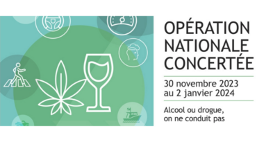 Opération nationale concertée – Alcool ou drogues, on ne conduit pas