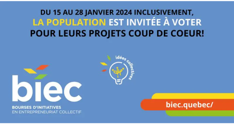 Le public est invité à voter pour son projet coup de cœur aux BIEC de la Montérégie!