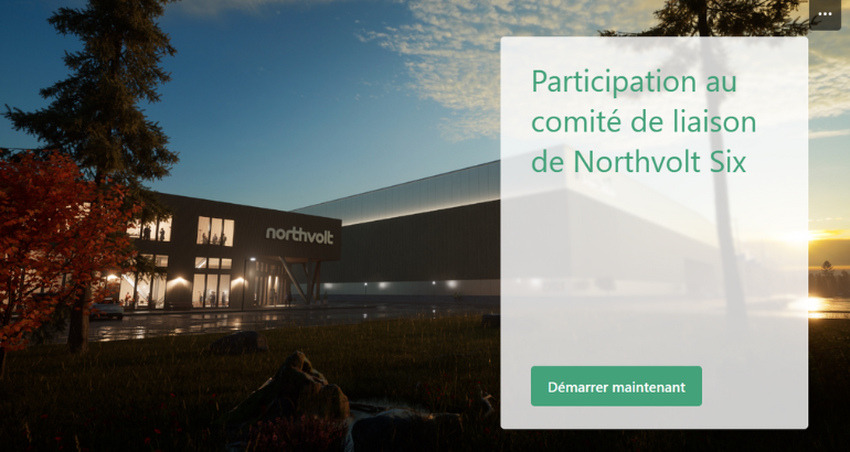 Northvolt annonce la création d’un comité de liaison avec la communauté