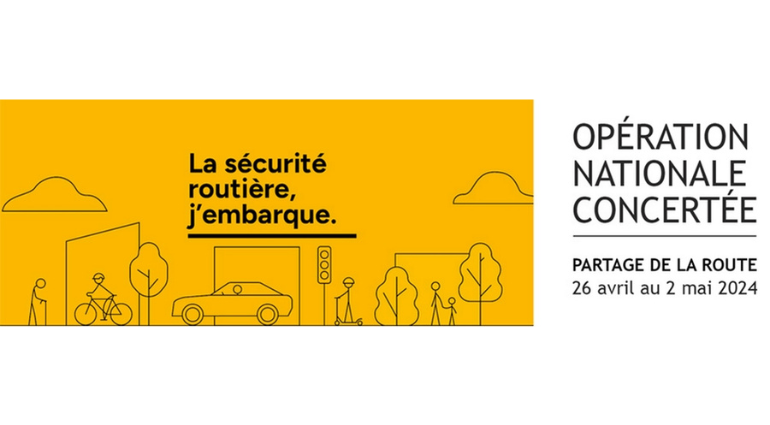 Opération nationale concertée – La sécurité routière, j’embarque!