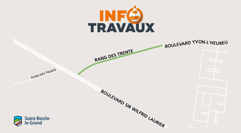 Info-travaux – Reconstruction d’une portion du rang des Trente à SBLG
