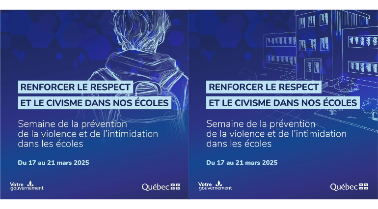 Semaine de la prévention de la violence et de l’intimidation dans les écoles