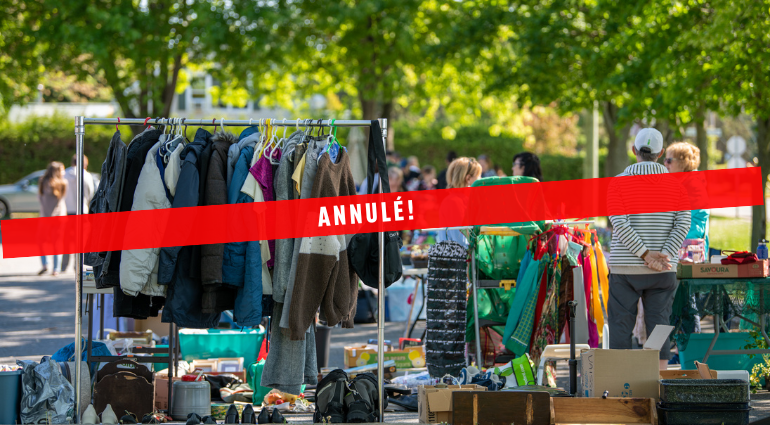*Mise à jour sur le Bazar communautaire ce samedi