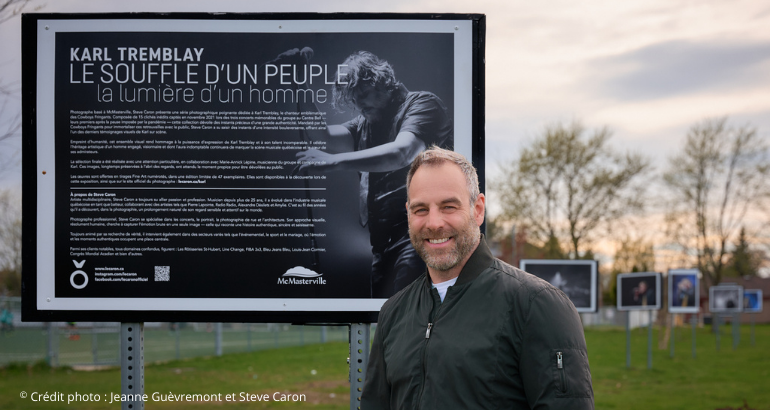 Une exposition photo extérieure inédite signée Steve Caron, en hommage à Karl Tremblay