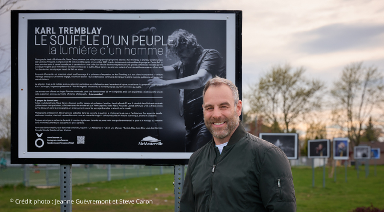 Une exposition photo extérieure inédite signée Steve Caron, en hommage à Karl Tremblay