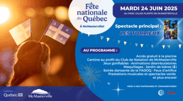 Gens du pays : venez célébrer la Fête nationale du Québec à McMasterville!