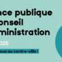 Séance publique du conseil d’administration le 12 juin