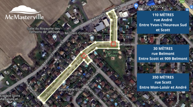 Info-travaux – Réfection des rues Scott et André