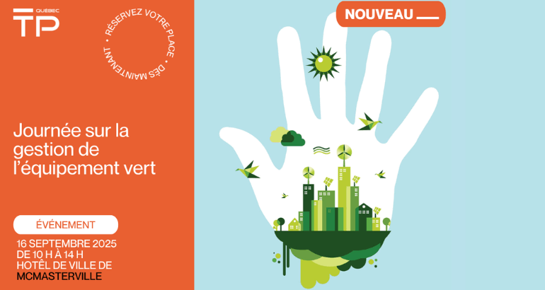 McMasterville accueillera la Journée sur la gestion de l’équipement vert de TPQuébec!