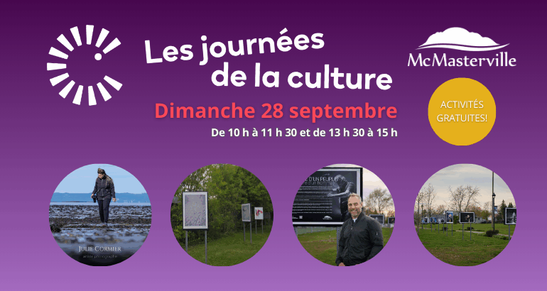 Deux activités gratuites sur la photographie pour les Journées de la culture à McMasterville!