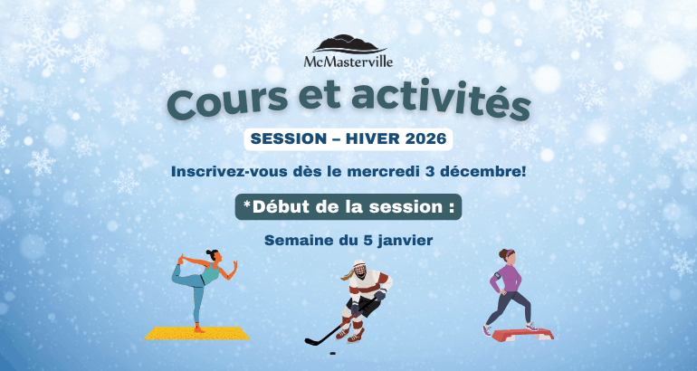 Programmation d&rsquo;activités et période d’inscription – Hiver 2026