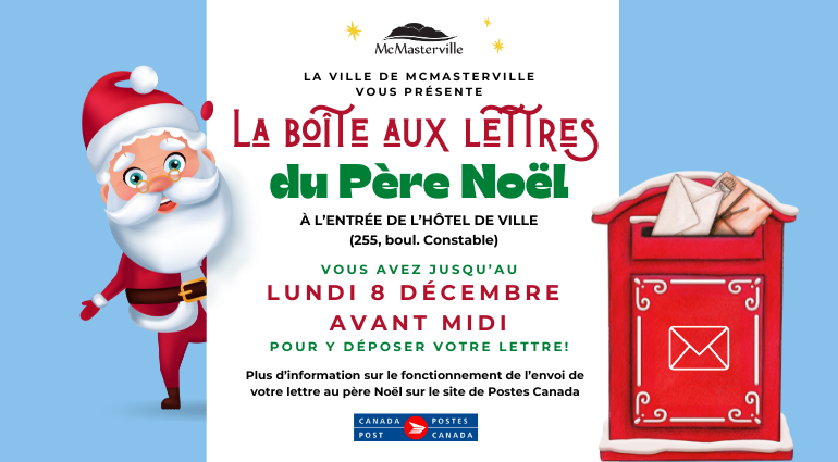 La Boîte aux lettres du père Noël est de retour à McMasterville!