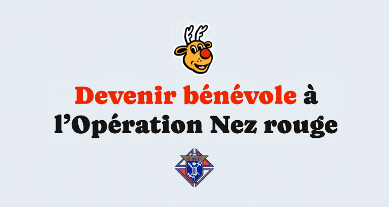 L’invitation est lancée pour la 41e édition de l’Opération Nez rouge Vallée-du-Richelieu!