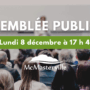 Assemblée publique le lundi 8 décembre : Présentation du projet de règlement numéro 382-37-2025