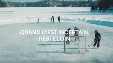 Campagne de sécurité sur la glace de la Société de sauvetage : Quand c’est incertain, reste loin