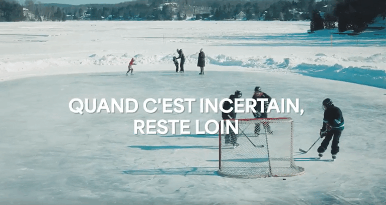 Campagne de sécurité sur la glace de la Société de sauvetage : Quand c’est incertain, reste loin