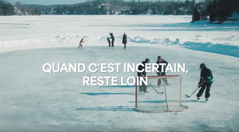 Campagne de sécurité sur la glace de la Société de sauvetage : Quand c’est incertain, reste loin