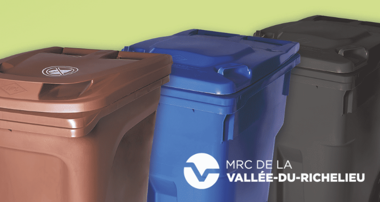 Changements à venir en 2026 pour les collectes des matières résiduelles de la MRCVR