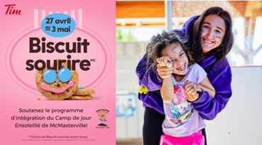 Participez à la campagne du Biscuit sourire de Tim Hortons du 27 avril au 3 mai!