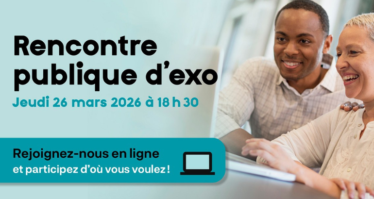 Exo tiendra sa prochaine rencontre publique d’information en virtuel le 26 mars