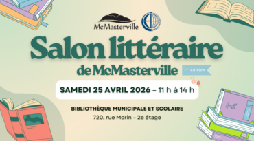 La bibliothèque de McMasterville lance son premier Salon littéraire