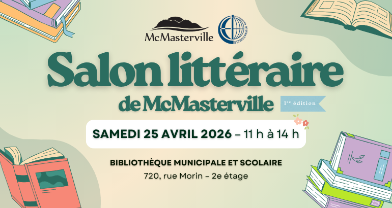 La bibliothèque de McMasterville lance son premier Salon littéraire
