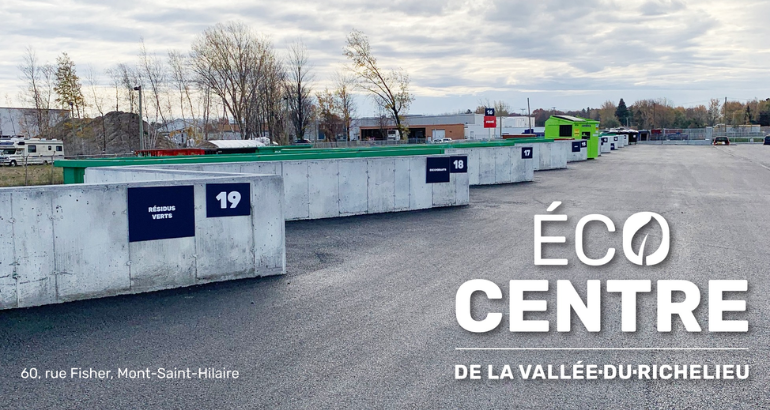 Horaire bonifié à l’Écocentre régional de Mont-Saint-Hilaire