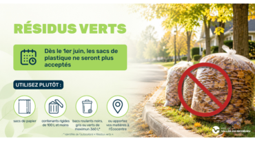 Résidus verts : la MRCVR tourne la page sur les sacs de plastique
