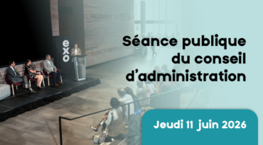 Exo : Séance publique annuelle du conseil d’administration le 11 juin