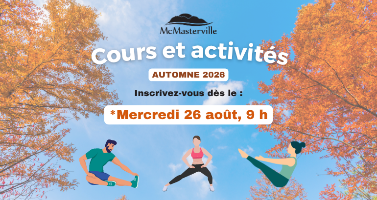 Programmation d&rsquo;activités et période d’inscription – Automne 2026