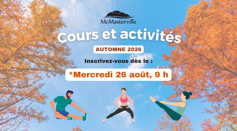 Programmation d&rsquo;activités et période d’inscription – Automne 2026